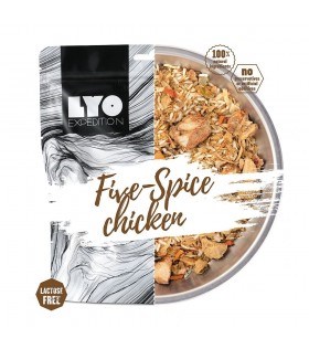 Пиле с ориз и пет вида подправки LYO Five Spice Chicken & Rice 370g