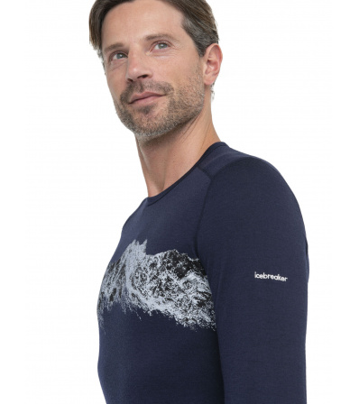 Блуза Icebreaker M's 200 Oasis LS Crewe Thermal Top Remarkables Winter 2024