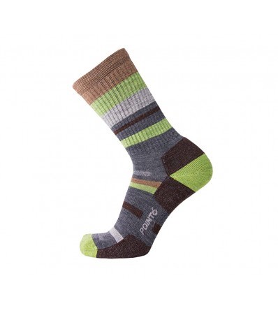 Чорапи Point6 Mixed Stripe Light Crew Winter 2023