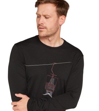 Блуза Icebreaker Merino 150 Tech Lite LS T-Shirt Bear Lift M's Winter 2025