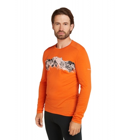 Блуза Icebreaker M's 200 Oasis LS Crewe Thermal Top Remarkables Winter 2025