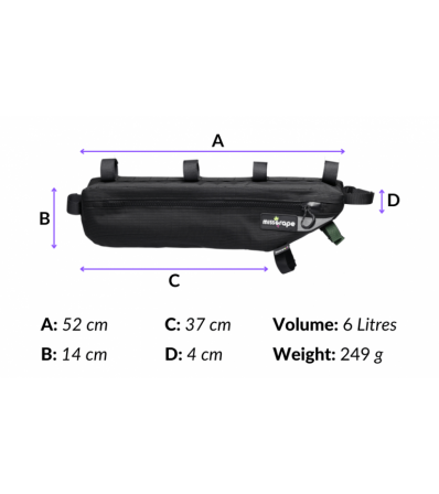 Чанта за рамка Missgrape Internode 6 Adventure WP Frame Bag