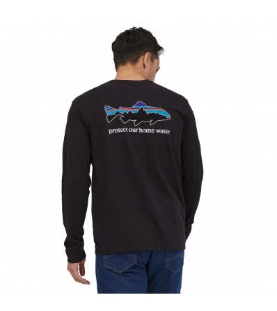 T-shirt Patagonia Long-Sleeved Home Water Trout Responsibili-Tee M's