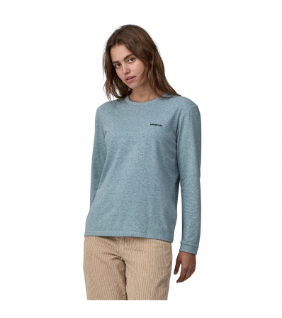 Блуза Patagonia Long-Sleeved P-6 Logo Responsibili-Tee W's Winter 2025