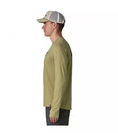 Patagonia Long-Sleeved Capilene Cool Sun Shirt - Fitz Roy Trout 40+ UPF M's