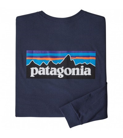 Blouse Patagonia Long-Sleeved P-6 Logo Responsibili-Tee M's