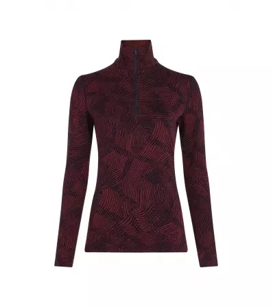 Блуза Icebreaker Merino 260 Vertex LS Half Zip Thermal Top Frozen Forms W's Winter 2025