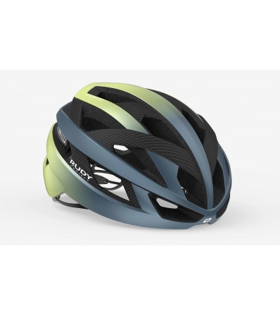 Каска Rudy Project Rebel Blue Avio/Apple Green Metal Matte