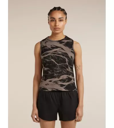 Icebreaker 125 Cool-Lite Merino Blend Speed Tank Motion AOP W's