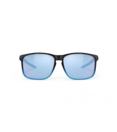 Слънчеви Oчила Rudy Overlap Multilaser Ice Black Fade Crystal Azur