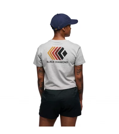 Black Diamond Faded Crop SS Tee W's
