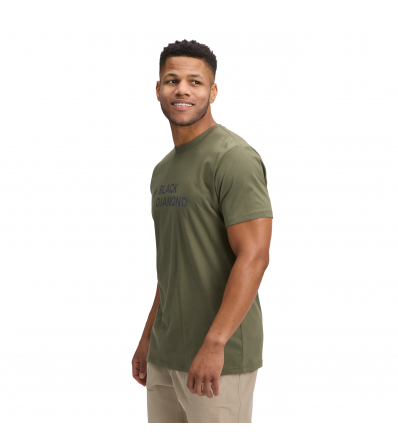 Black Diamond Mini Stacked SS Tee M's