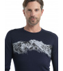 Блуза Icebreaker M's 200 Oasis LS Crewe Thermal Top Remarkables Winter 2024