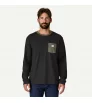 Patagonia Long Sleeve Shop Sticker Pocket Responsibili-Tee M's